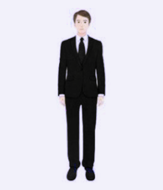 남성 문상객의 옷차림